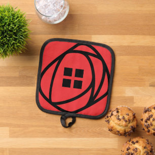 Charles Rennie Mackintosh Red Rose Pot Holder