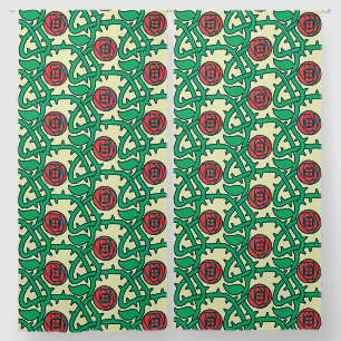 Charles Rennie Mackintosh Rose Pattern Blackout Curtains