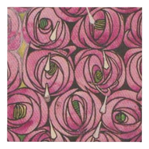 Charles Rennie Mackintosh _ Roses Faux Canvas Print