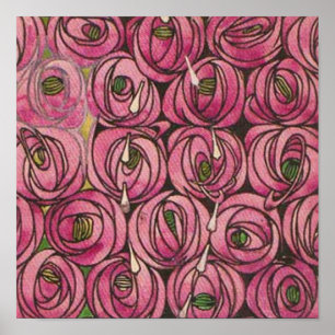 Charles Rennie Mackintosh - Roses Poster