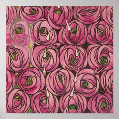 Charles Rennie Mackintosh _ Roses Poster