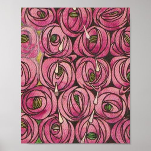 Charles Rennie Mackintosh _ Roses Poster