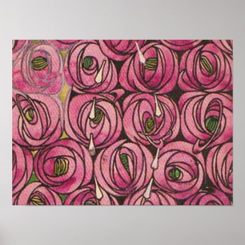 Charles Rennie Mackintosh _ Roses Poster