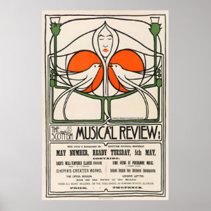 Charles Rennie Mackintosh Scottish Art Nouveau Poster