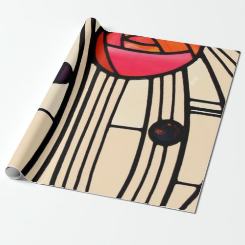 Charles Rennie Mackintosh Stained Glass Wrapping Paper