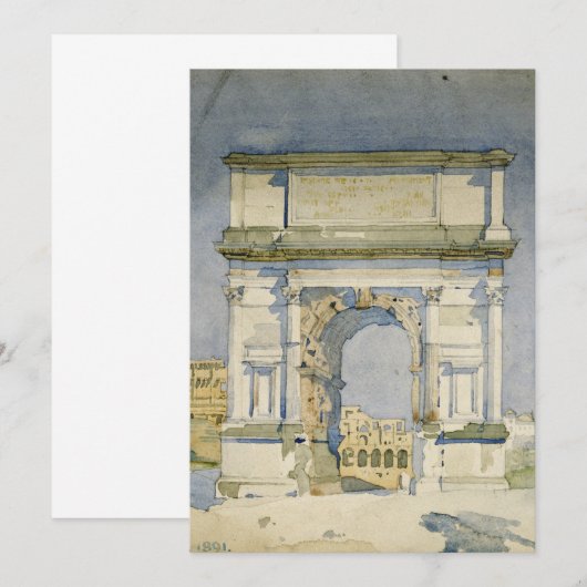 Charles Rennie Mackintosh -The Arch of Titus, Rome (Front/Back)