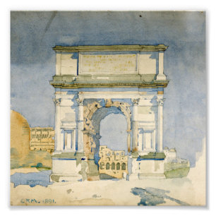 Charles Rennie Mackintosh -The Arch of Titus, Rome Photo Print