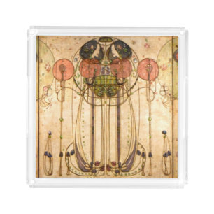 Charles Rennie Mackintosh The Wassail Acrylic Tray
