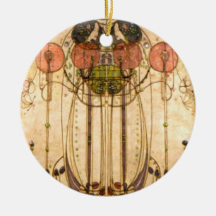 Charles Rennie Mackintosh The Wassail Ceramic Ornament