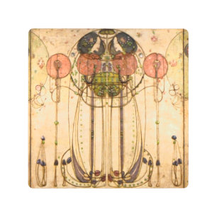 Charles Rennie Mackintosh The Wassail Metal Print