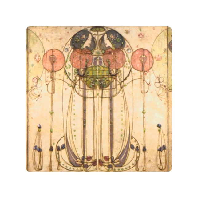 Charles Rennie Mackintosh The Wassail Metal Print (Front)
