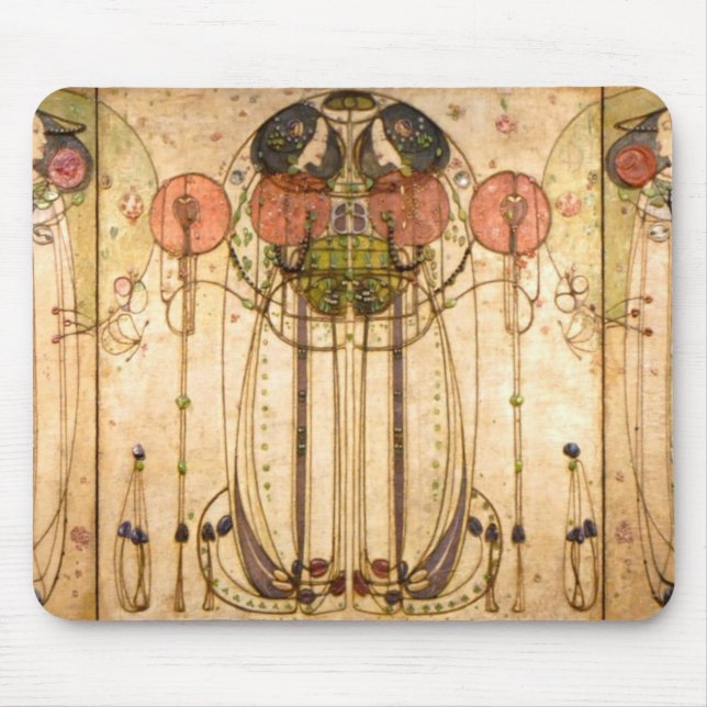 Charles Rennie Mackintosh The Wassail Mouse Pad (Front)