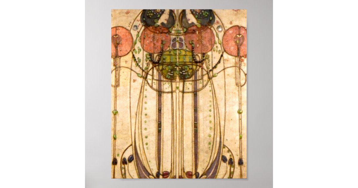 Charles Rennie Mackintosh The Wassail Poster | Zazzle