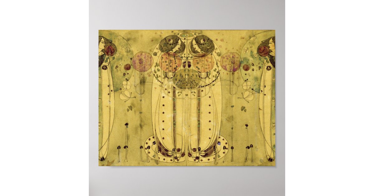 Charles Rennie Mackintosh - The Wassail Poster | Zazzle