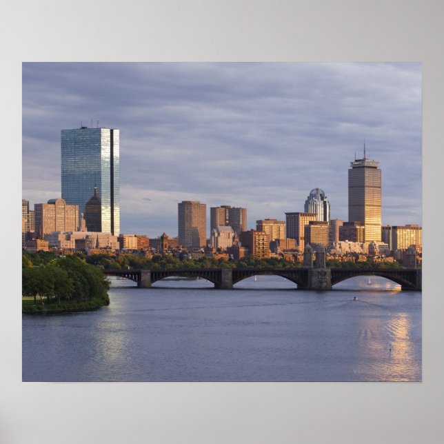 Charles River and The Longfellow Bridge Poster (Front)