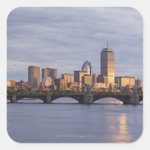 Charles River and The Longfellow Bridge Square Sticker