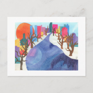 Charles River at Wintertime Postcard