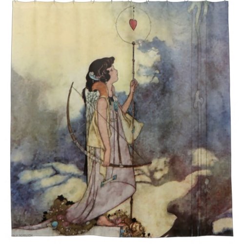 Charles Robinsons Art from Love Songs and Sonnets Shower Curtain
