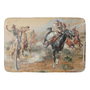 Charles Russell The Getaway Vintage Western Bath Mat