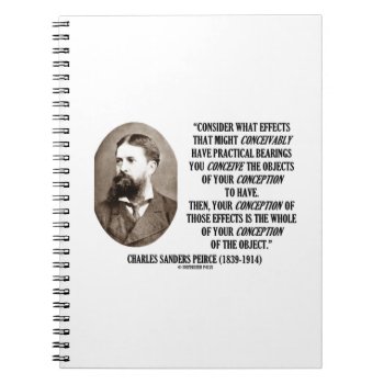 Charles Sanders Peirce Effects Objects Conception Notebook by unfinishedpolis at Zazzle