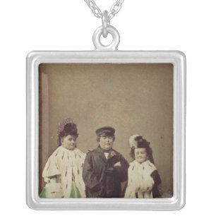 Charles Sherwood Stratton Silver Plated Necklace