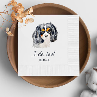 Charles Spaniel Dog Personalized I Do Too  Napkins