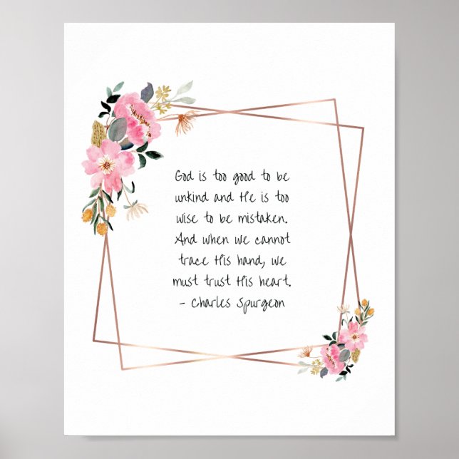Charles Spurgeon Quote Print (Front)