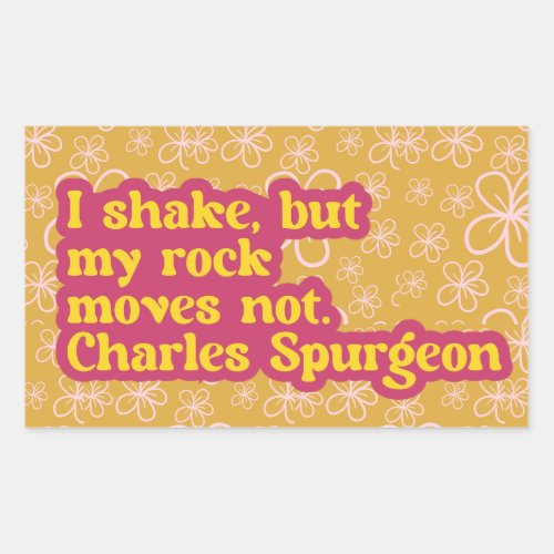 Charles Spurgeon quote Rectangular Sticker