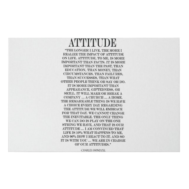 Charles Swindoll Quote on Canvas (Front)