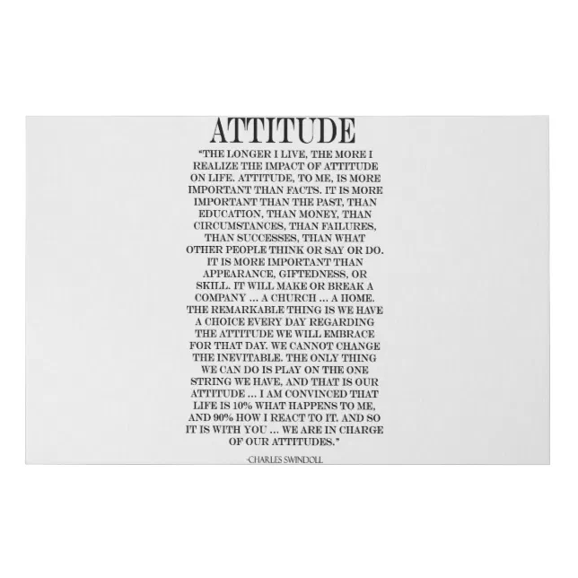 Charles Swindoll Quote on Canvas | Zazzle