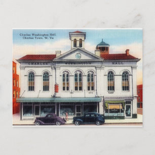 Charles Town Hall, Charles Town, WV Postcard