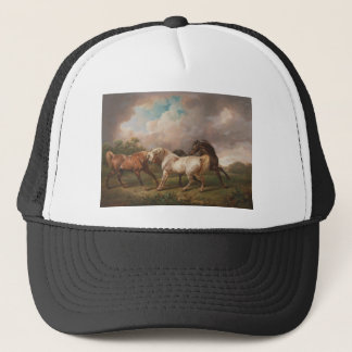 Charles Towne Art Painting Oil Horses Destiny Trucker Hat