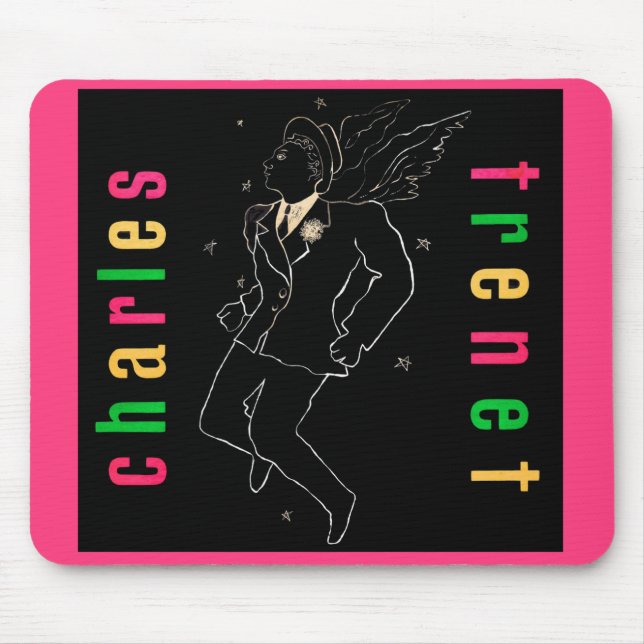 Charles Trenet Mouse Pad (Front)