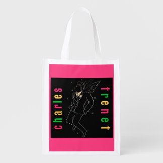 Charles Trenet Reusable Grocery Bag