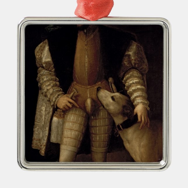 Charles V Metal Ornament (Front)