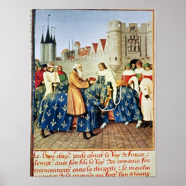 Charles V  receiving Emperor Charles IV Poster (Front)