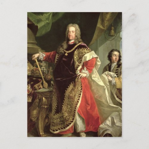 Charles VI  Holy Roman Emperor wearing the Postcard