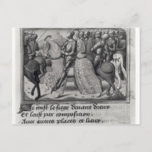 Charles VII and Joan of Arc at the Siege of Postcard