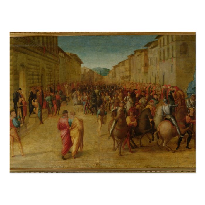 Charles VIII (1470 98) entering Florence, c.1518 ( Postcard