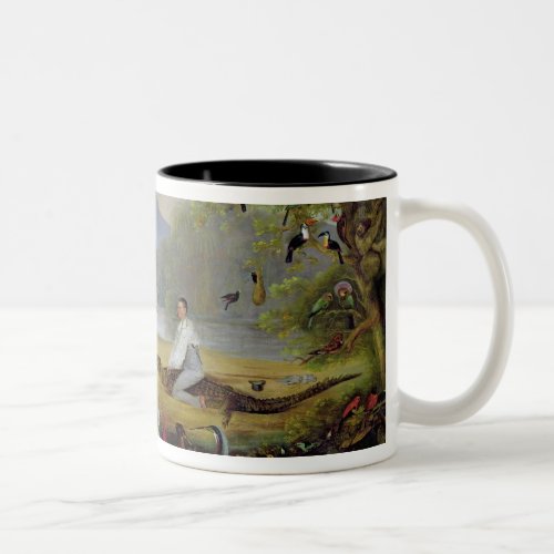 Charles Waterton capturing a cayman 1825_26 Two_Tone Coffee Mug