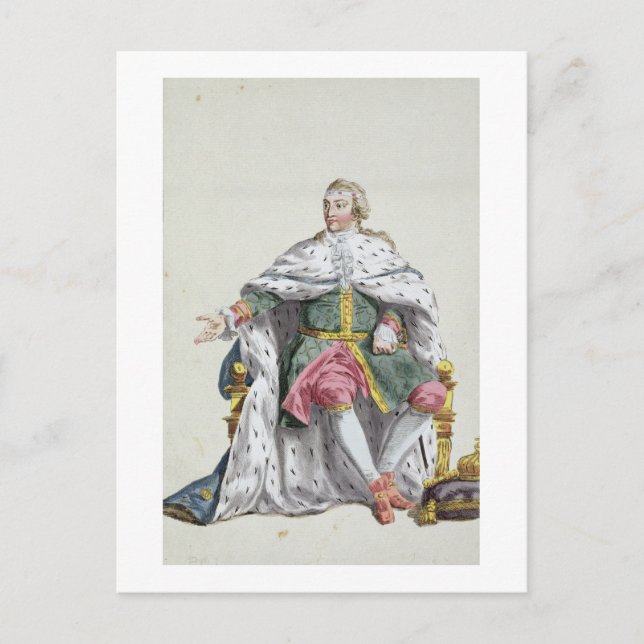 Charles XII (1682-1718) King of Sweden from 'Receu Postcard (Front)