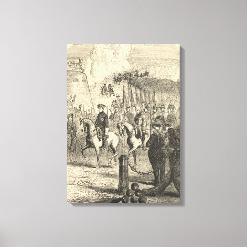 Charles XII of Sweden entering Copenhagen Canvas Print