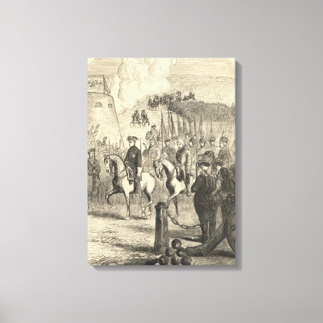 Charles XII of Sweden entering Copenhagen Canvas Print (Front)