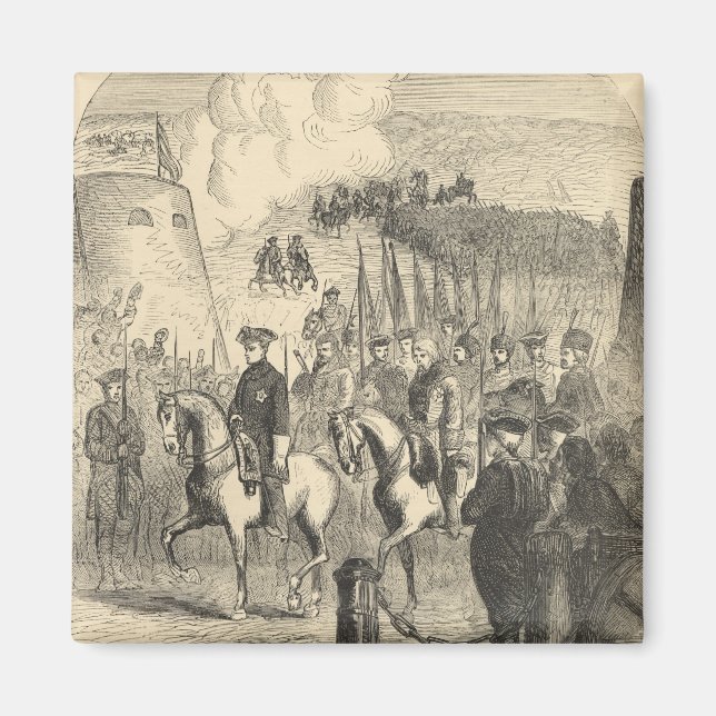 Charles XII of Sweden entering Copenhagen Magnet (Front)