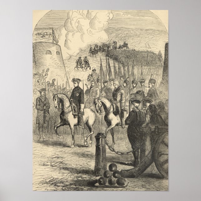 Charles XII of Sweden entering Copenhagen Poster (Front)