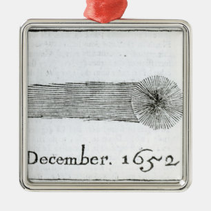 Charles's Comet, December 1652 Metal Ornament