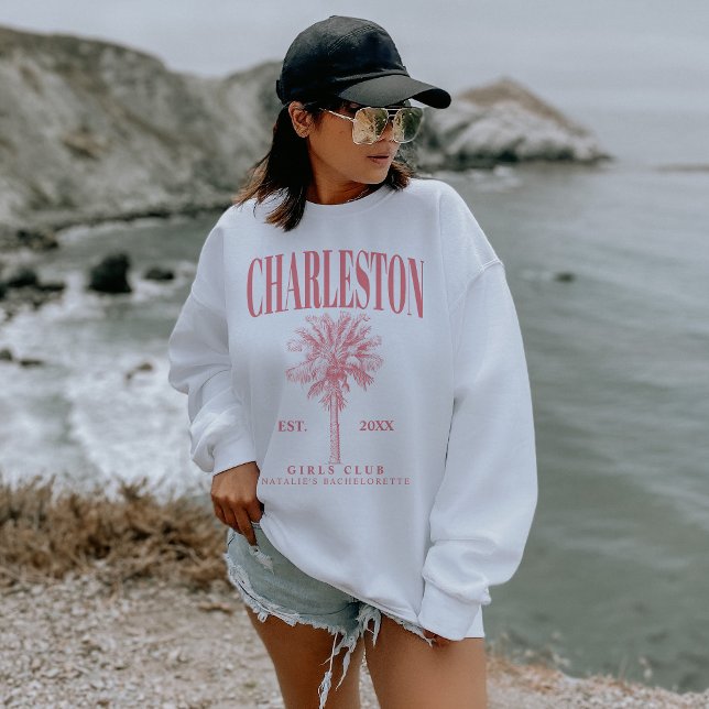 Charleston Bachelorette Custom Luxury Social Club Sweatshirt (Creator Uploaded)