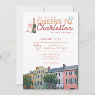Charleston Bachelorette Invitation & Itinerary