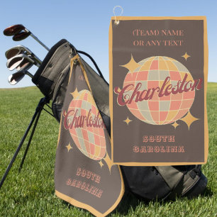 Charleston City South Carolina golfing golfer Golf Towel