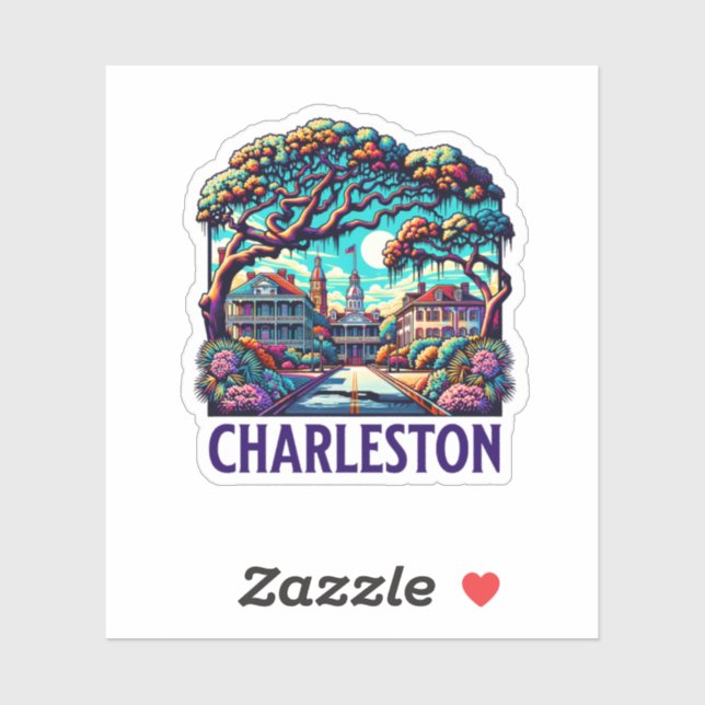 Charleston City South Carolina USA Sticker (Sheet)